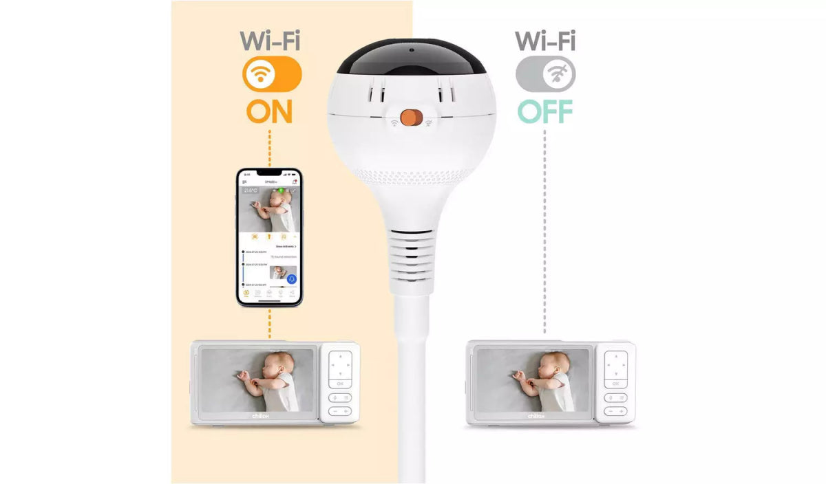 Giraffe Clip - 5 Inch Video Baby Monitor - Full HD 1080p Camera - Night Vision | Baby Monitor | Chillax for Mamas & Papas LB - Baby Care