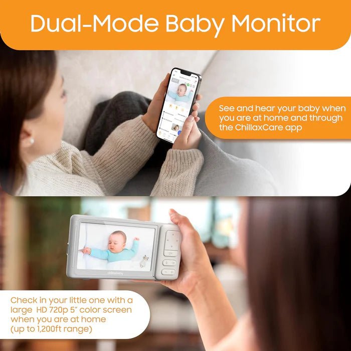 Giraffe Pro Max Portable With 5" Video Monitor + Portable Camera | Baby Monitor | Chillax for Mamas & Papas LB - Baby Care