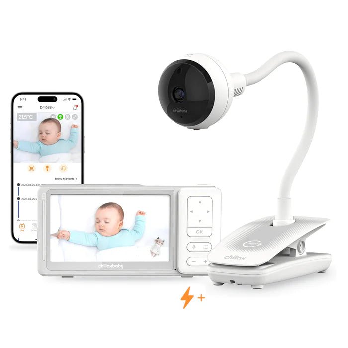 Giraffe Pro Max Portable With 5" Video Monitor + Portable Camera | Baby Monitor | Chillax for Mamas & Papas LB - Baby Care
