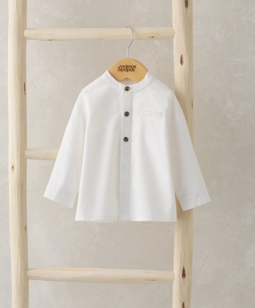Grandad Collar Shirt | Shirt | Mamas & Papas for Mamas & Papas LB - 6hr