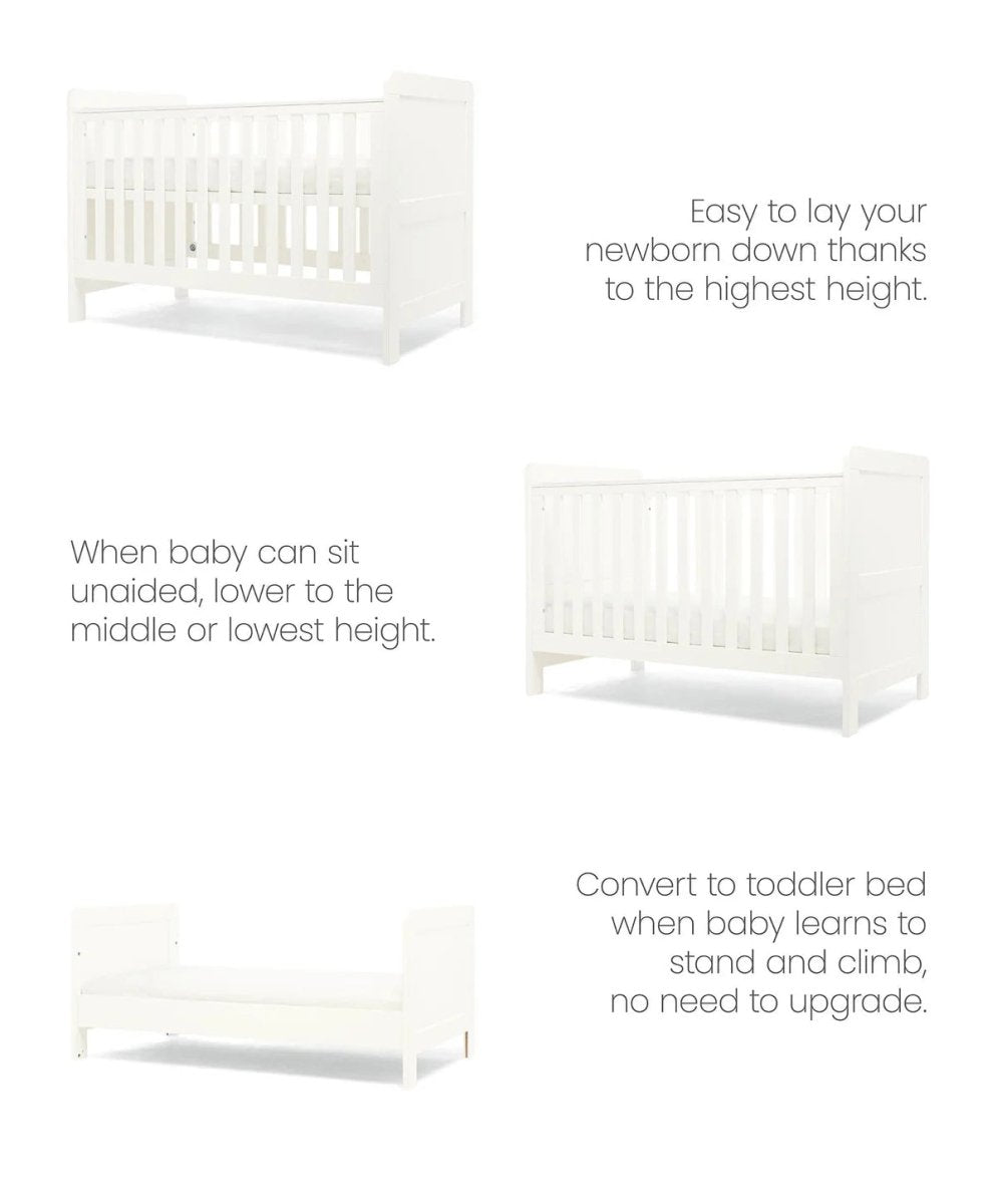 Hampden Cotbed - White | Cot | Mamas & Papas for Mamas & Papas LB - Cots & Cotbeds
