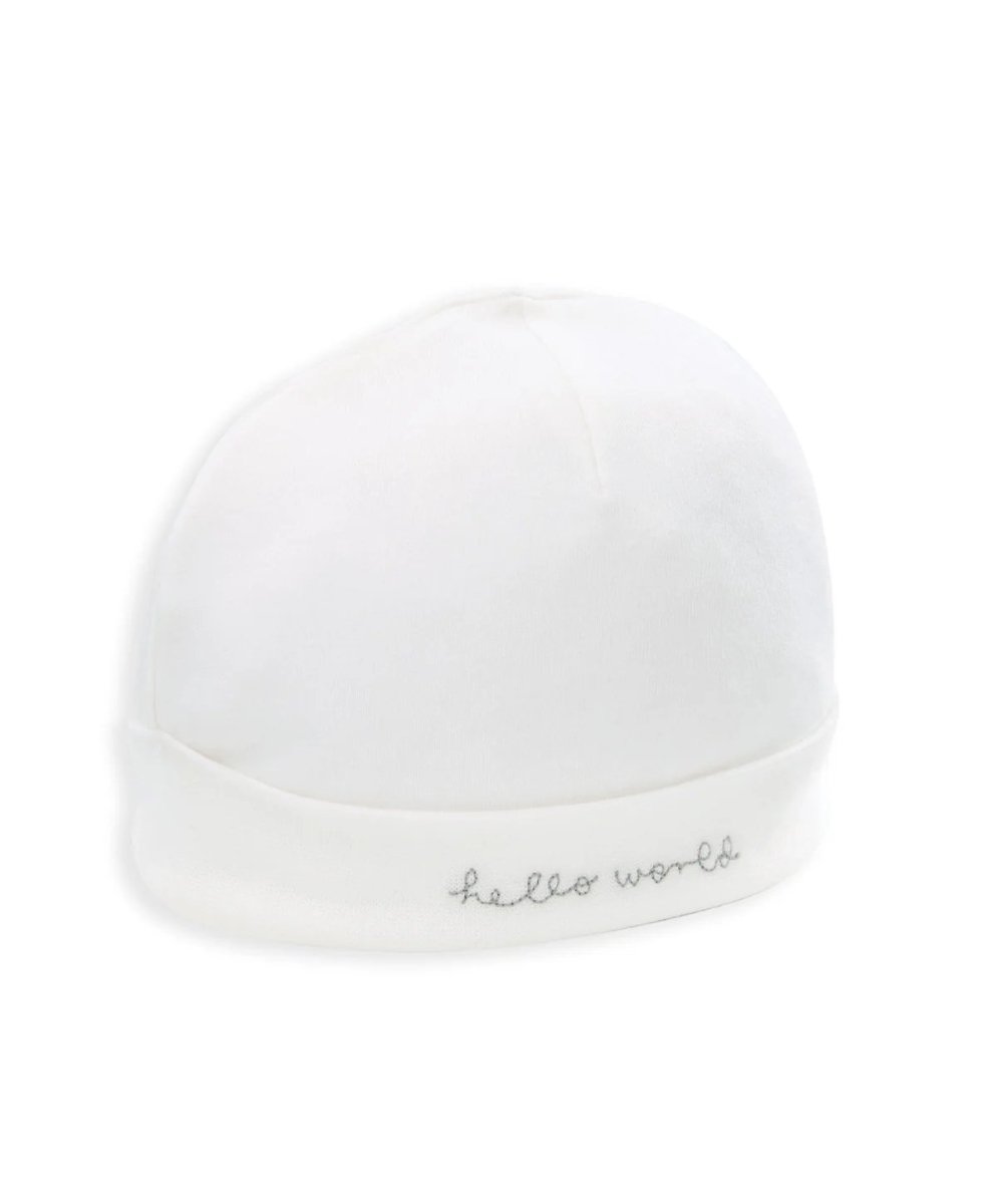 Hello World Hat & Booties - White | Accessory | Mamas & Papas for Mamas & Papas LB - Accessories
