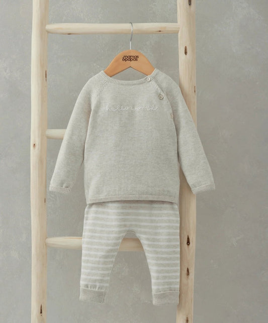 Hello World Knit Set (2 Piece) New Born | Set | Mamas & Papas for Mamas & Papas LB - 6hr