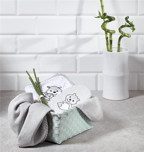Hooded Bamboo Towel 100x100 | Bath Towel | Babyono for Mamas & Papas LB - 6hr