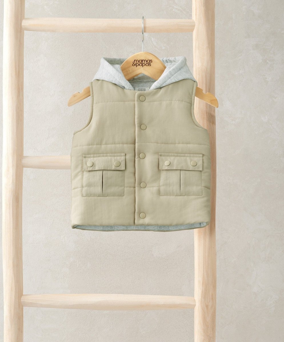 Hooded Gilet | Jacket | Mamas & Papas for Mamas & Papas LB - 6hr