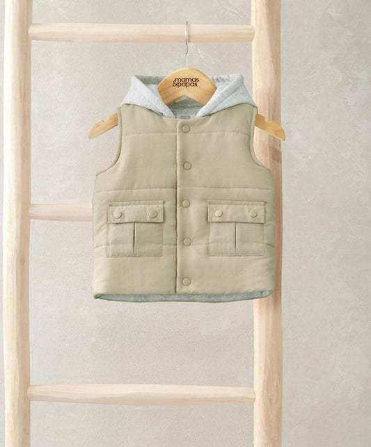 Hooded Gilet | Jacket | Mamas & Papas for Mamas & Papas LB - 6hr