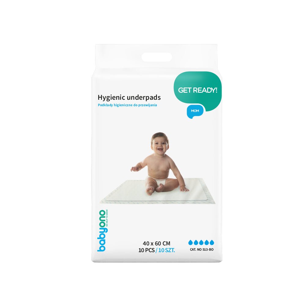 Hygienic Underpads 40x60cm | Changing Mat | Babyono for Mamas & Papas LB - 6hr