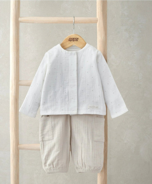 Jacket, Bodysuit, and Trousers Set (3 Pieces) | Set | Mamas & Papas for Mamas & Papas LB - 6hr