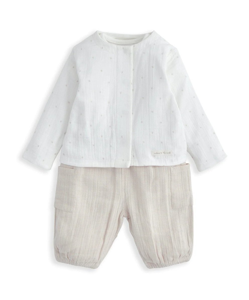 Jacket, Bodysuit, and Trousers Set (3 Pieces) | Set | Mamas & Papas for Mamas & Papas LB - 6hr
