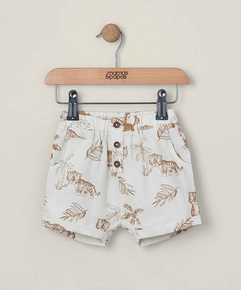 Jungle Linen Shorts | Short | Mamas & Papas for Mamas & Papas LB - 6hr