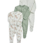 Jungle Sleepsuits (Set of 3) | Sleepsuit | Mamas & Papas for Mamas & Papas LB - 6hr