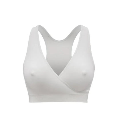 Keep Cool Sleep Pregnancy And Nursing Night Bra - White | Nursing Bras | Medela for Mamas & Papas LB - 6hr