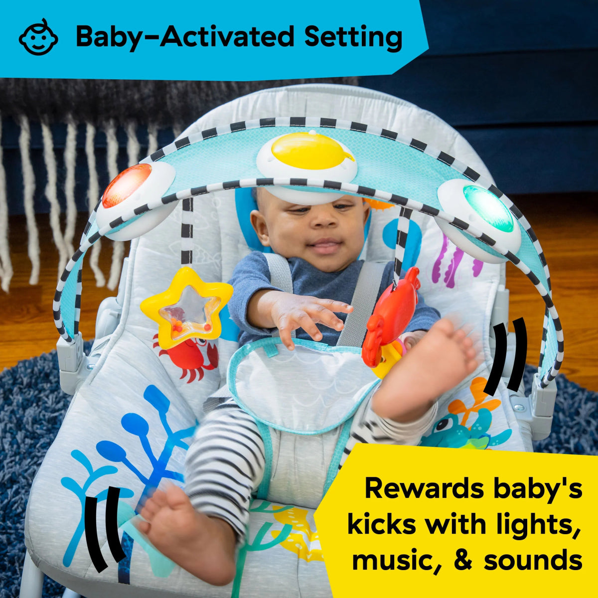 Kick to It Opus Musical Infant to Toddler Rocker | Rocker | Baby Einstein for Mamas & Papas LB - Christmas