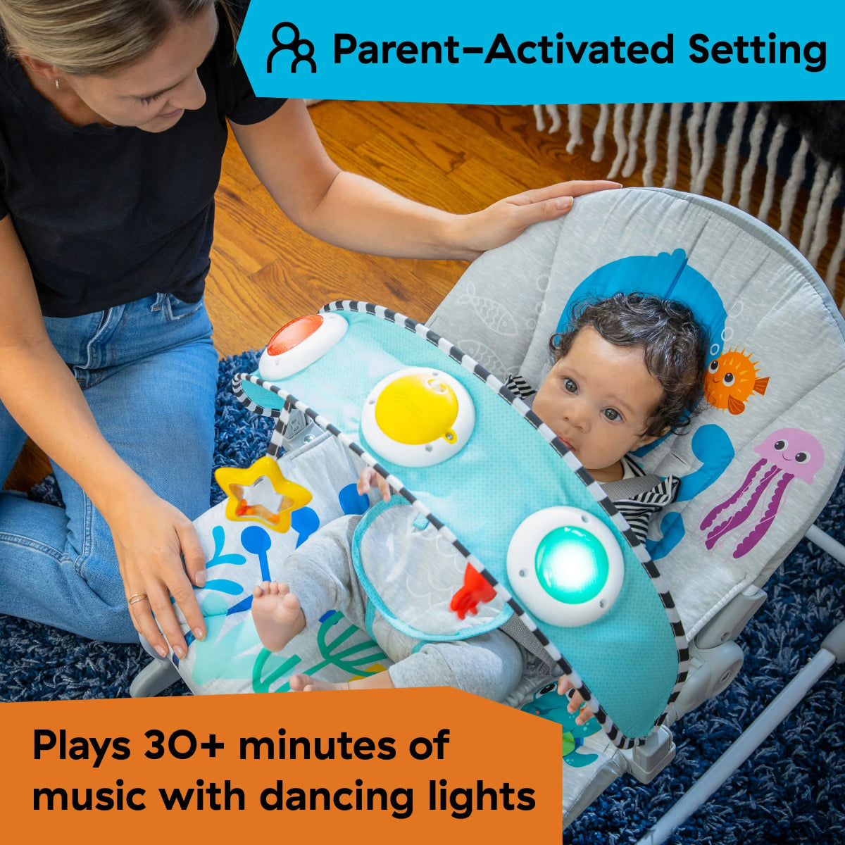 Kick to It Opus Musical Infant to Toddler Rocker | Rocker | Baby Einstein for Mamas & Papas LB - Christmas