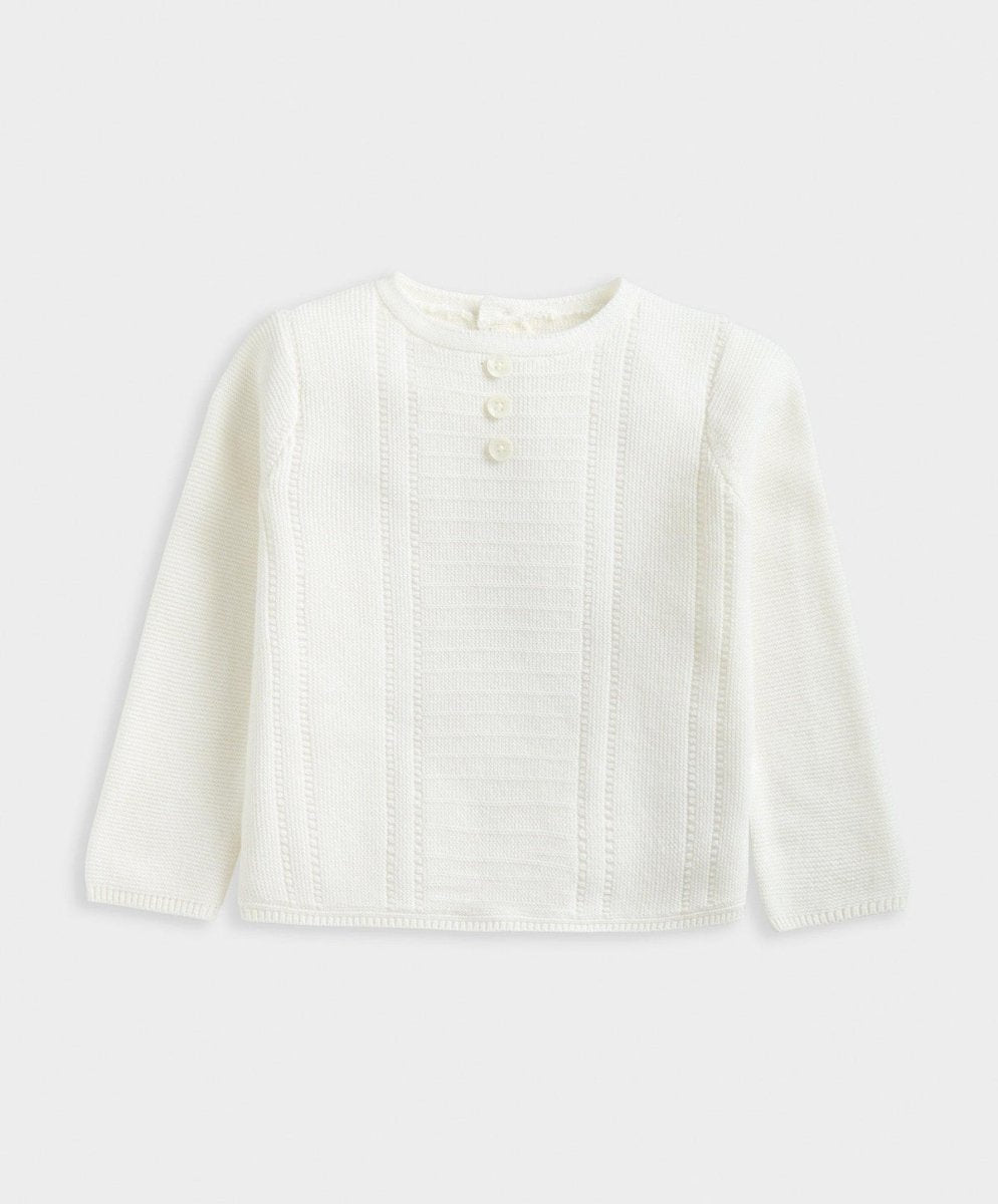 Knitted Cardigan & Leggings 2 Piece White | Set | Mamas & Papas for Mamas & Papas LB - 6hr