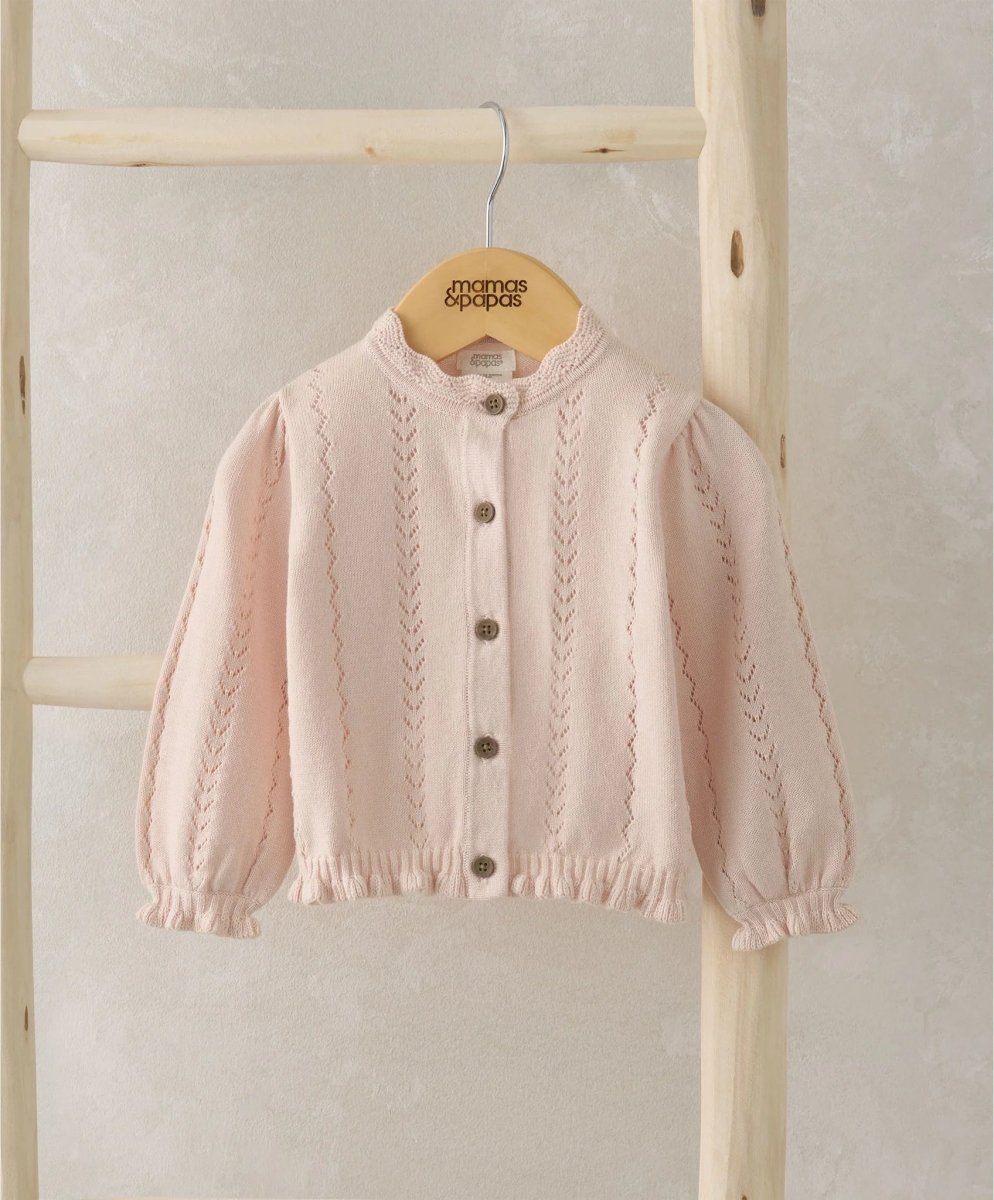 Knitted Cardigan - Pink | Cardigan | Mamas & Papas for Mamas & Papas LB - 6hr