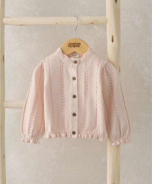 Knitted Cardigan - Pink | Cardigan | Mamas & Papas for Mamas & Papas LB - 6hr