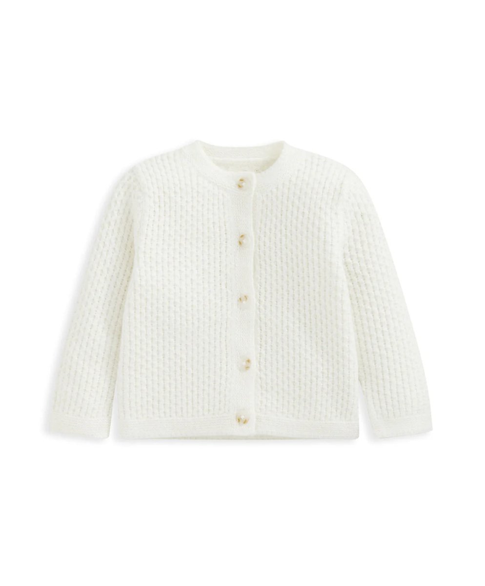 Knitted Cardigan - White | Cardigan | Mamas & Papas for Mamas & Papas LB - 6hr