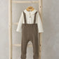 Knitted Dungarees & Bodysuit - Teddy Bear | Set | Mamas & Papas for Mamas & Papas LB - 6hr