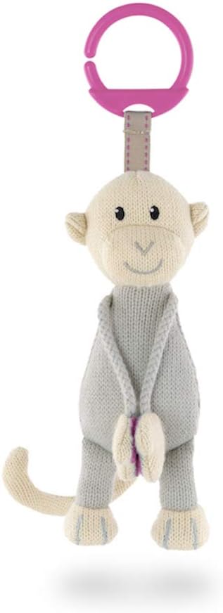 Knitted Hanging Monkey Toy - Pink | Plush & Soft Toy | Matchstick Monkey for Mamas & Papas LB - Plush & Soft Toys