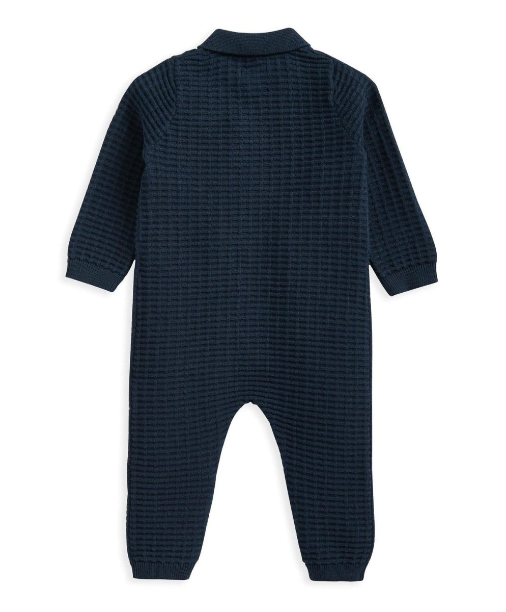 Knitted Romper Navy | Romper | Mamas & Papas for Mamas & Papas LB - 6hr