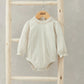 Lace Trim Bodysuit - Cream | Bodysuit | Mamas & Papas for Mamas & Papas LB - 6hr