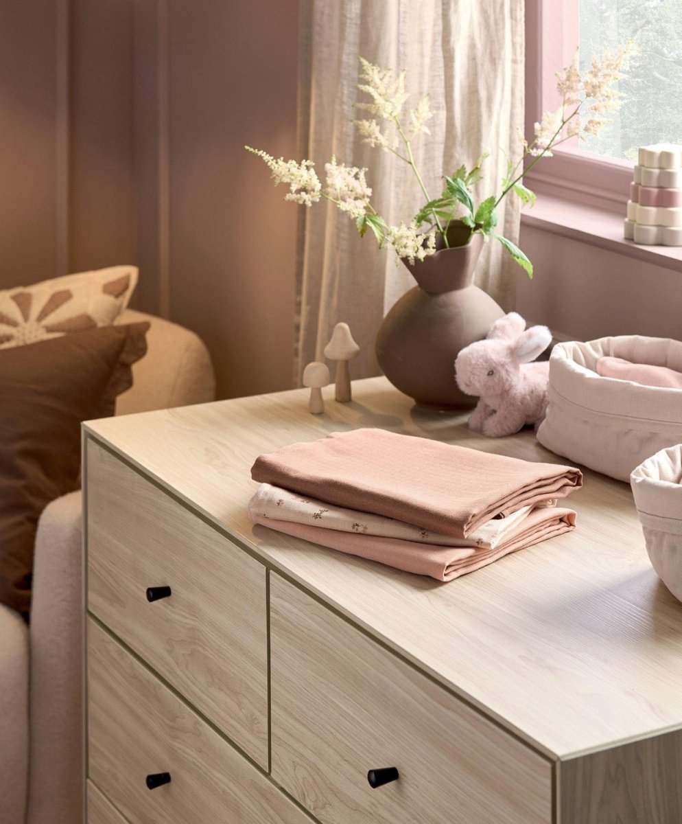 Large Muslin Cloths 3 Pack Welcome to the World Wildflower | Muslin Blanket | Mamas & Papas for Mamas & Papas LB - 6hr