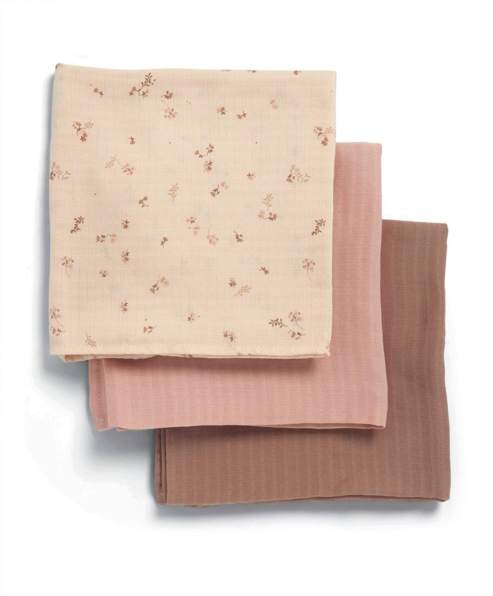 Large Muslin Cloths 3 Pack Welcome to the World Wildflower | Muslin Blanket | Mamas & Papas for Mamas & Papas LB - 6hr