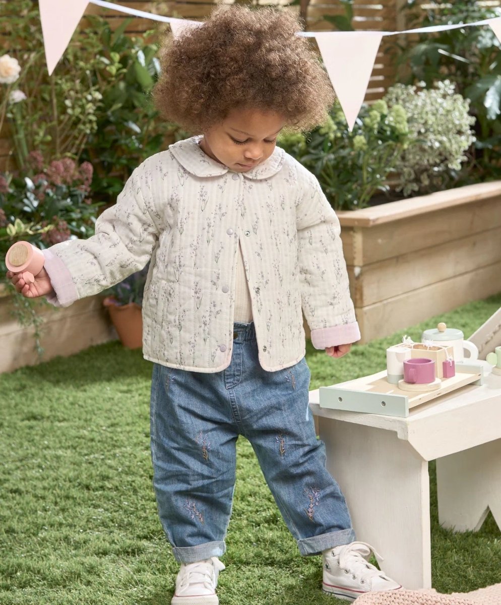 Lavender Embroidered Jeans | Pant | Mamas & Papas for Mamas & Papas LB - 6hr