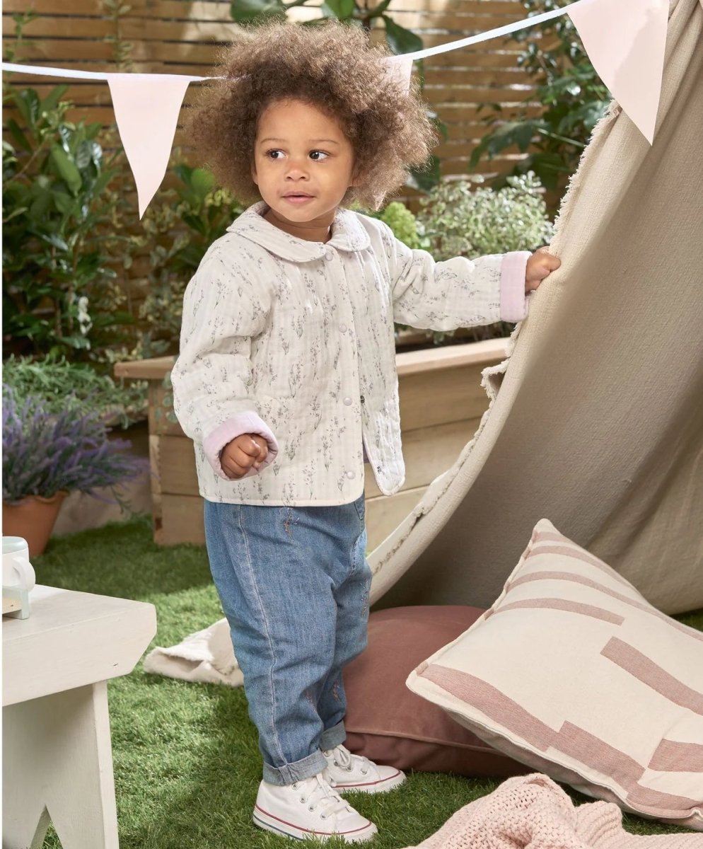 Lavender Embroidered Jeans | Pant | Mamas & Papas for Mamas & Papas LB - 6hr