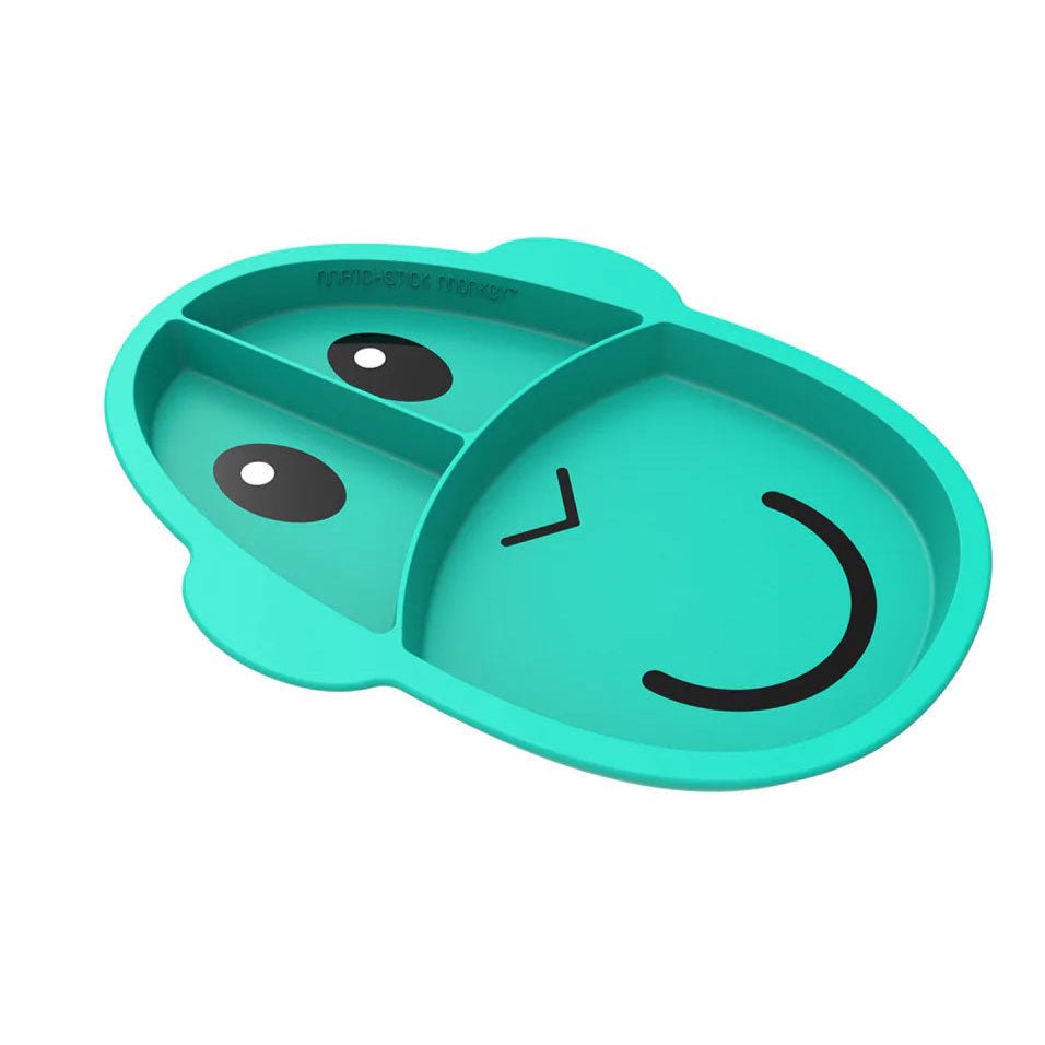 Learning To Eat Plate With Silicone Divider | Plate | Matchstick Monkey for Mamas & Papas LB - colorneed
