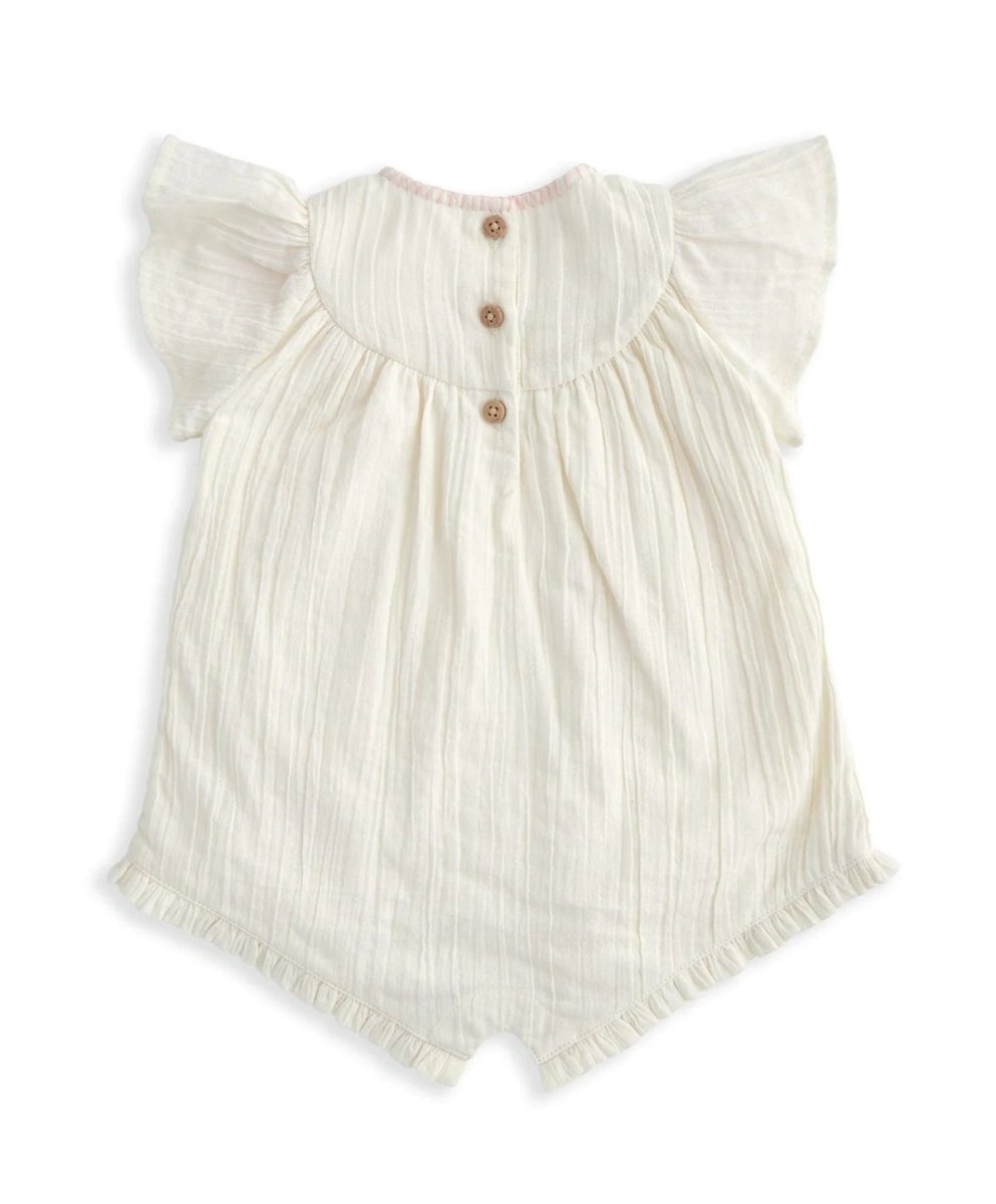 Lemon Embroidered Romper - Yellow | Romper | Mamas & Papas for Mamas & Papas LB - 6hr