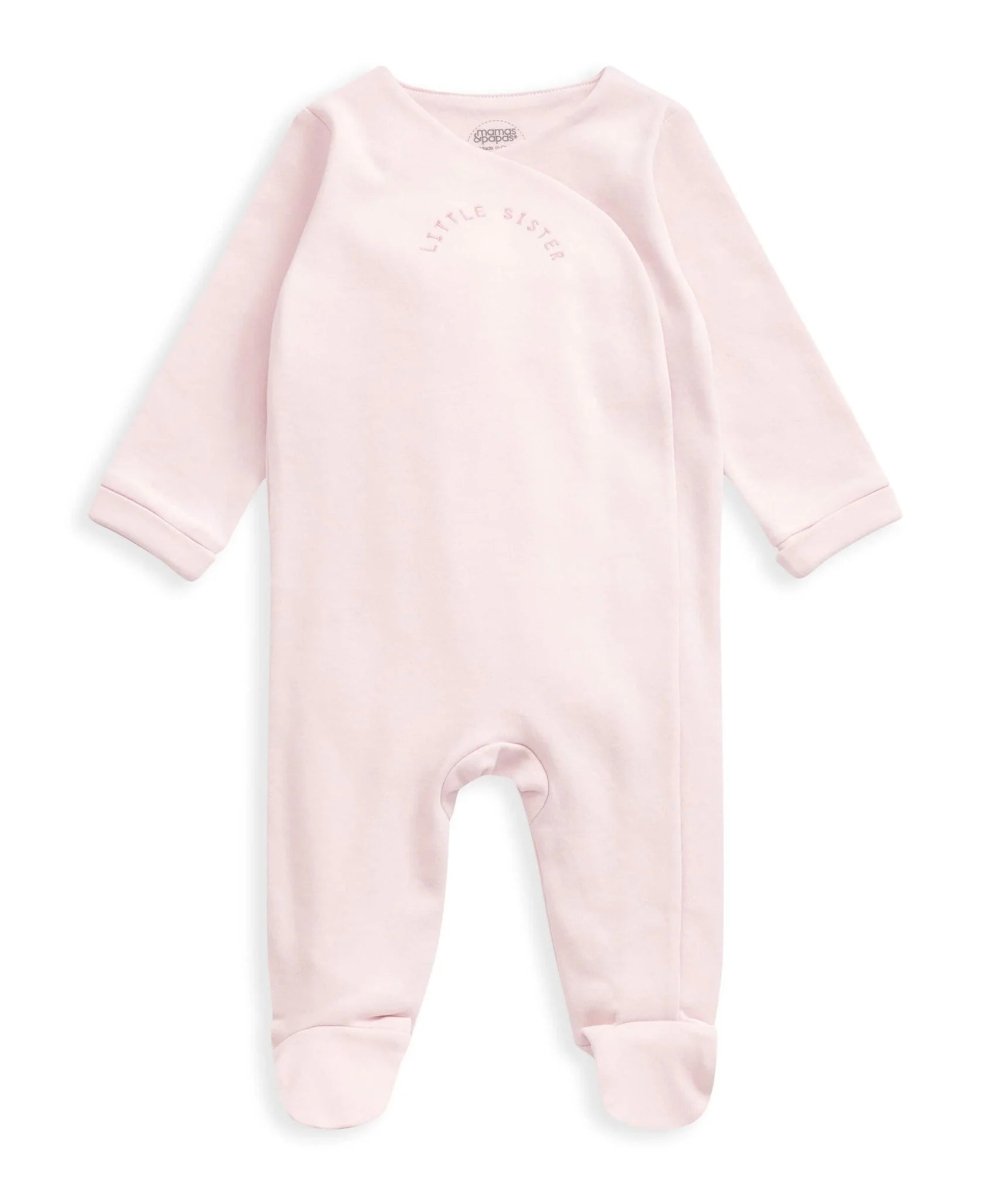 Little Sister All In One - Pink | Sleepsuit | Mamas & Papas for Mamas & Papas LB - 6hr