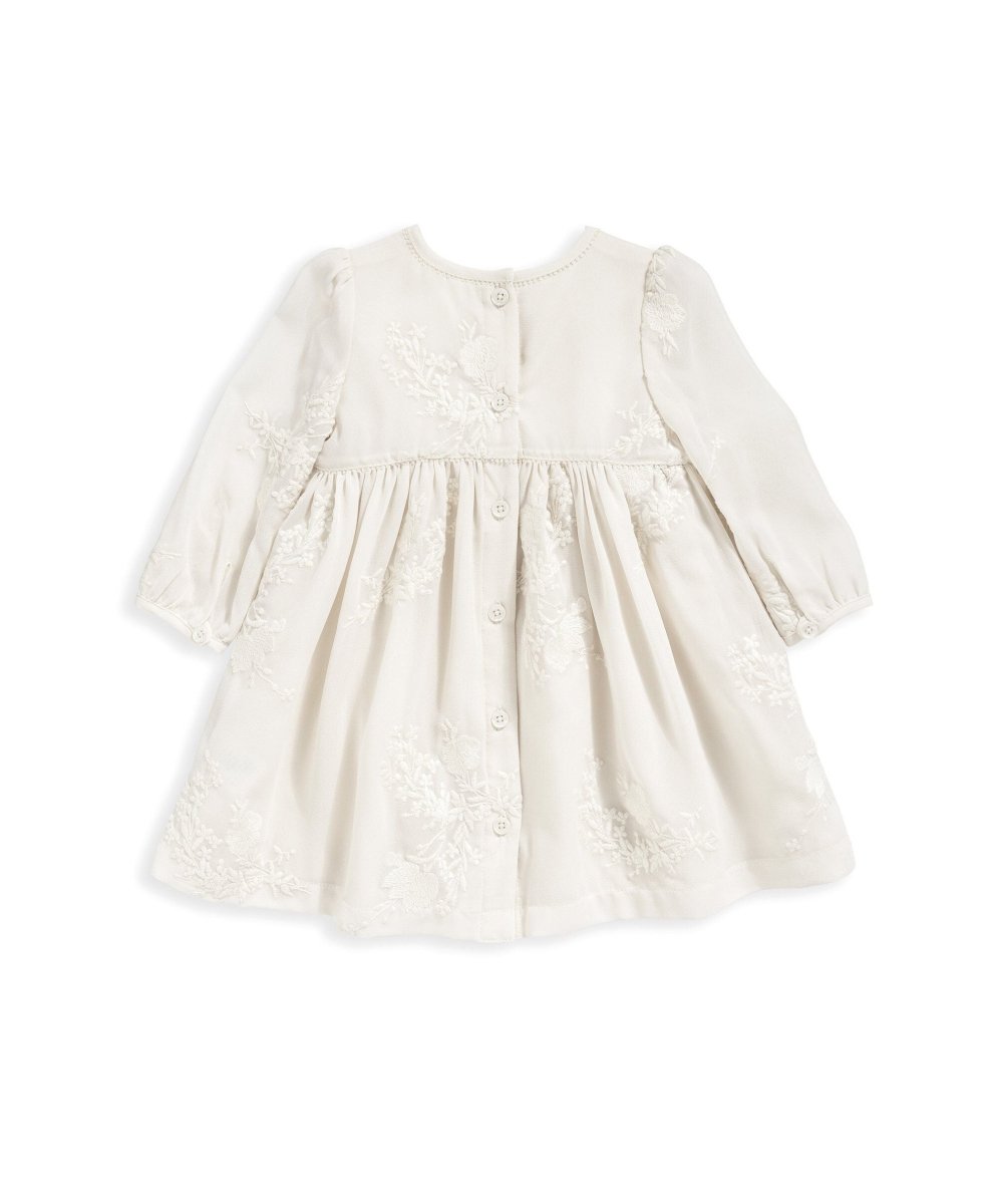 Long Sleeve Embroidered Dress | Dress | Mamas & Papas for Mamas & Papas LB - 6hr