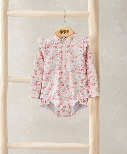 Long Sleeve Floral Swimsuit | Swimsuit | Mamas & Papas for Mamas & Papas LB - 6hr