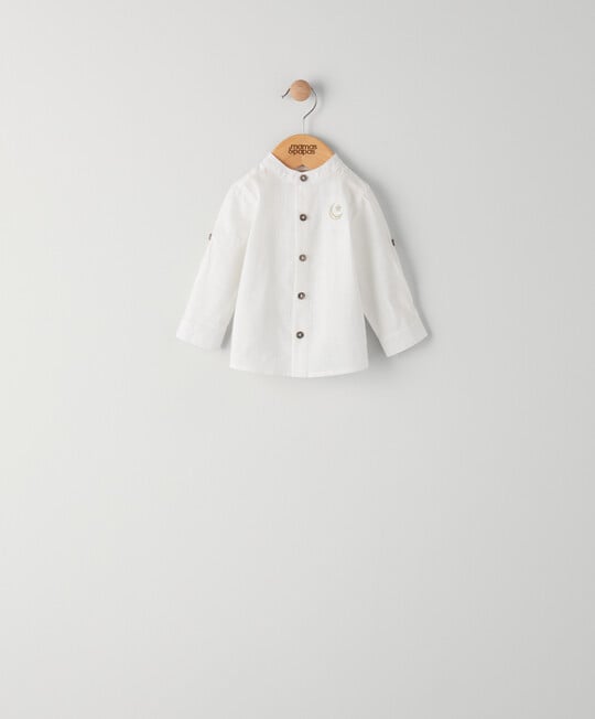 Long Sleeve Linen Shirt | Shirt | Mamas & Papas for Mamas & Papas LB - 6hr