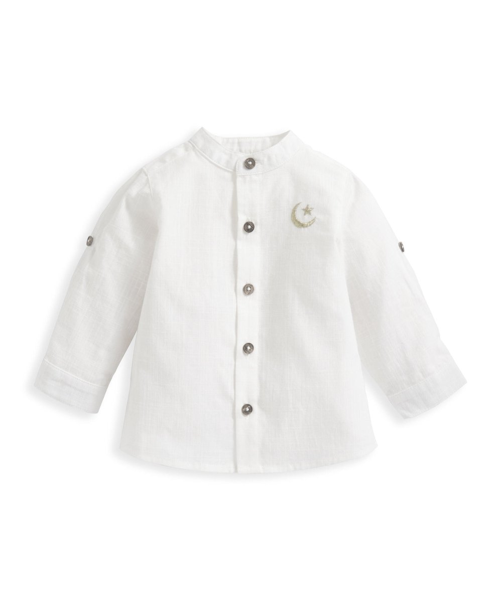 Long Sleeve Linen Shirt | Shirt | Mamas & Papas for Mamas & Papas LB - 6hr
