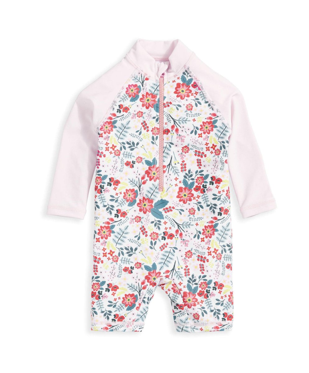 Long Sleeve Rashsuit Swimwear - Floral | Swimsuit | Mamas & Papas for Mamas & Papas LB - 6hr