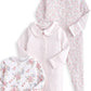 Long Sleeve Sleepsuits (Pack of 3) - Watercolour & Ditsy Floral | Sleepsuit | Mamas & Papas for Mamas & Papas LB - 6hr