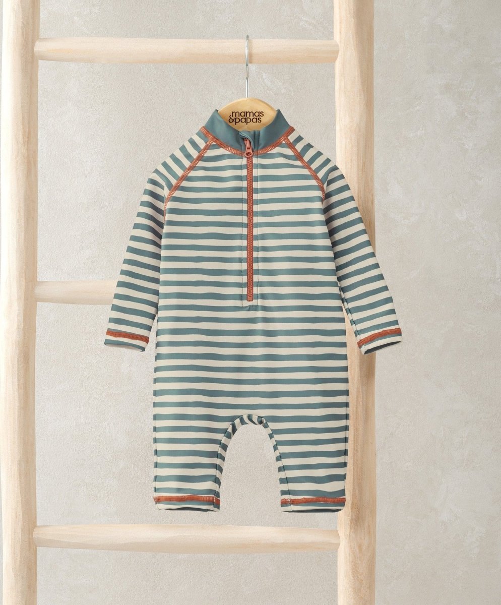 Long Sleeve Stripe Rashsuit | Swimsuit | Mamas & Papas for Mamas & Papas LB - 6hr