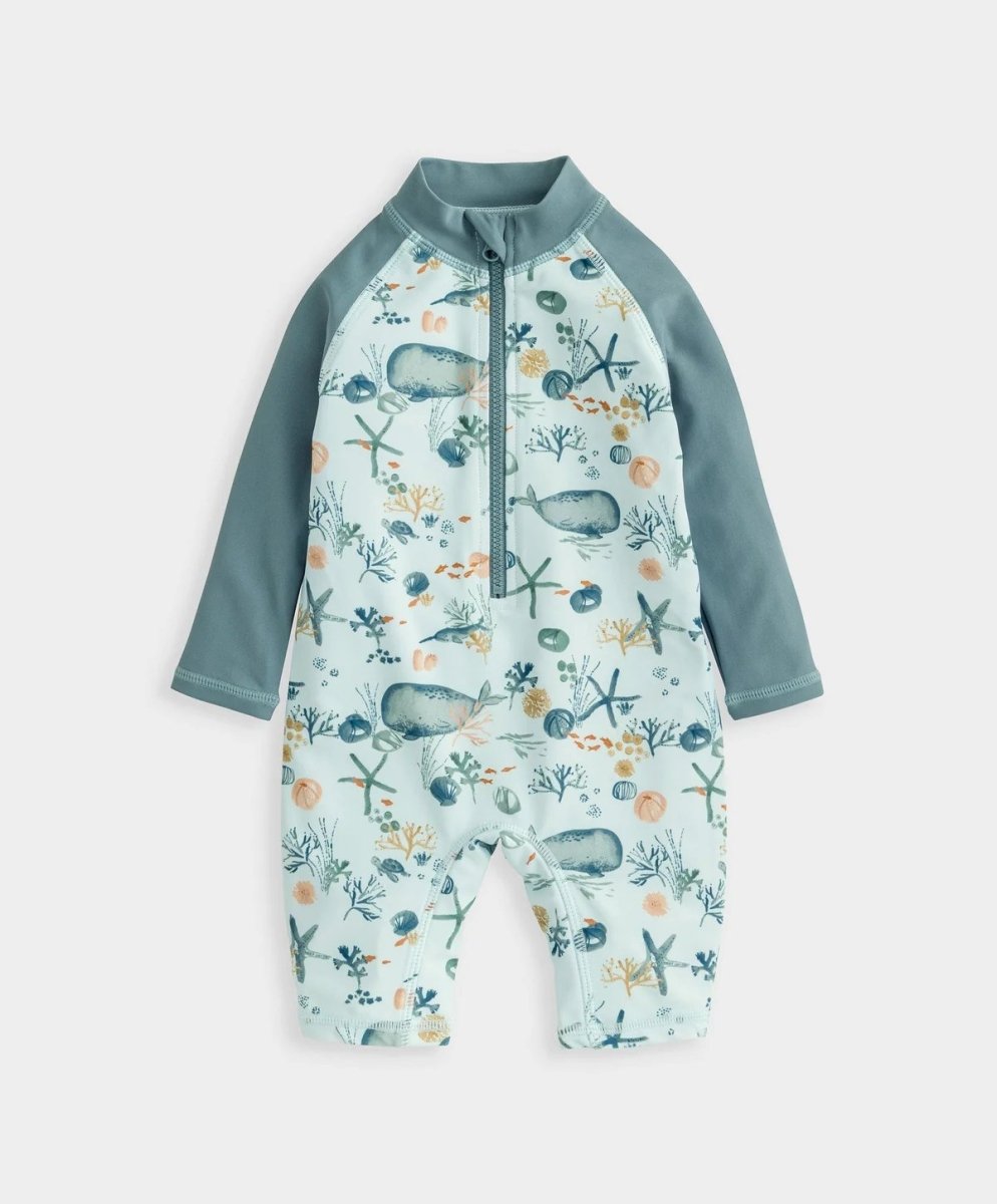 Long Sleeve Whale Print Rashsuit | Swimsuit | Mamas & Papas for Mamas & Papas LB - 6hr