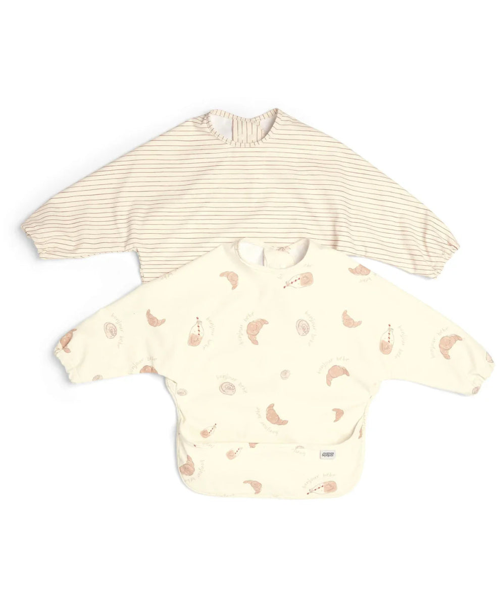 Long - sleeved Bibs Pack of 2 | Bib | Mamas & Papas for Mamas & Papas LB - Bibs & Muslins