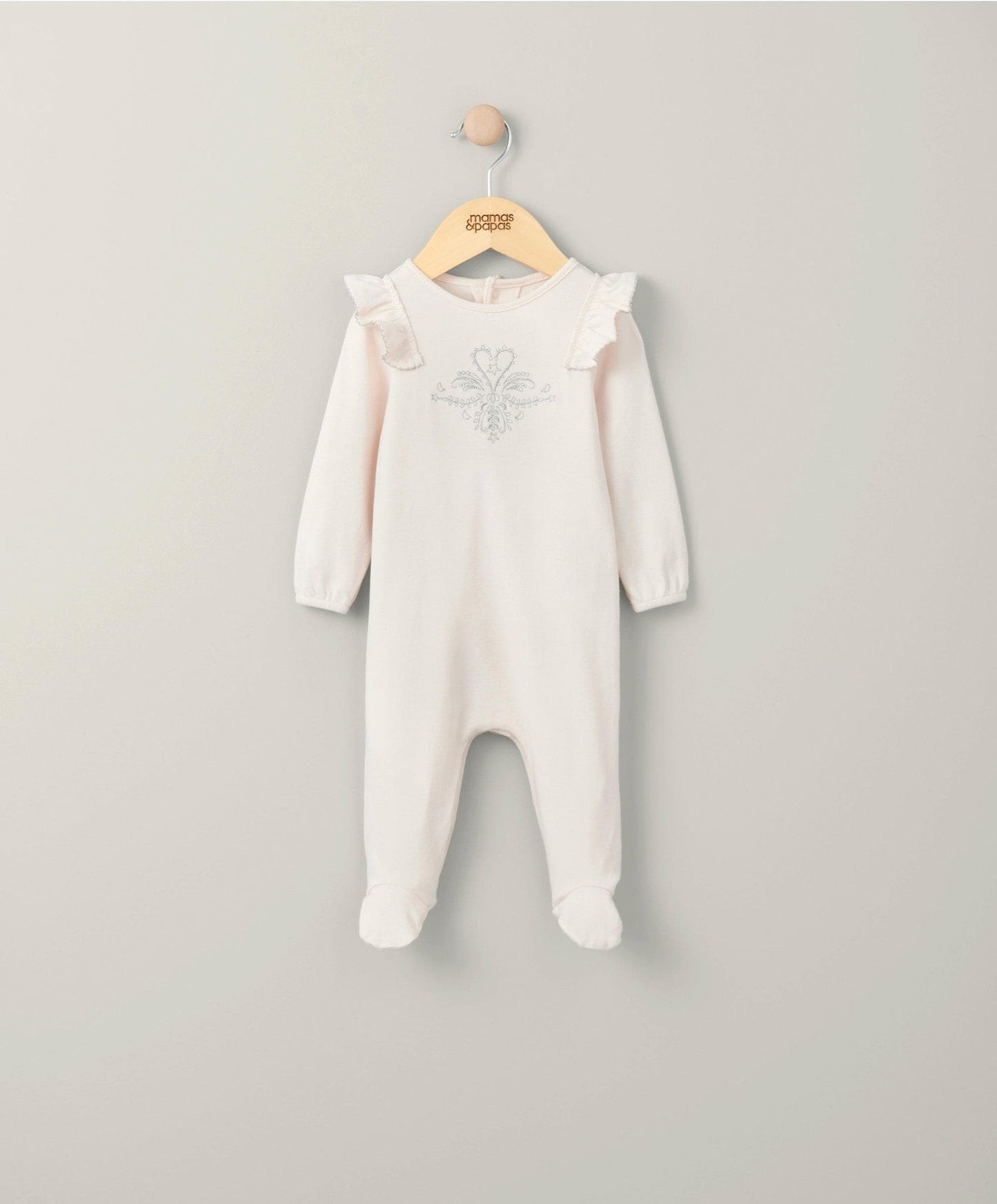 Mamas & Papas Frill Sleepsuit - Pink | Mamas & Papas, Babies, Nursing, Sleepsuit