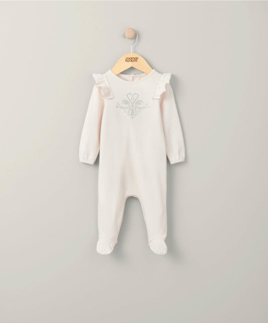 Mamas & Papas Frill Sleepsuit - Pink | Mamas & Papas, Babies, Nursing, Sleepsuit