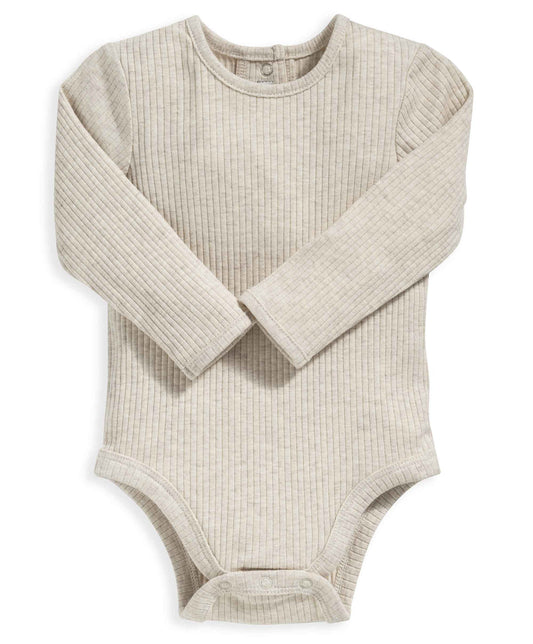 Mamas & Papas Organic Cotton Ribbed Bodysuit - Oatmeal | Mamas & Papas, Babies, Nursing, Bodysuit