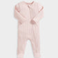 Mamas & Papas Pink Ribbed Zip Sleepsuit | Mamas & Papas, Babies, Nursing, Sleepsuit