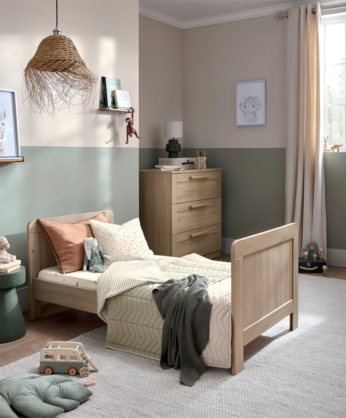 Mamas & Papas Atlas Cotbed - Light Oak | Mamas & Papas, Babies, Nursing, Cot