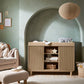 Oska Wide Dresser Changer - Oak