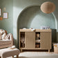Oska Wide Dresser Changer - Oak