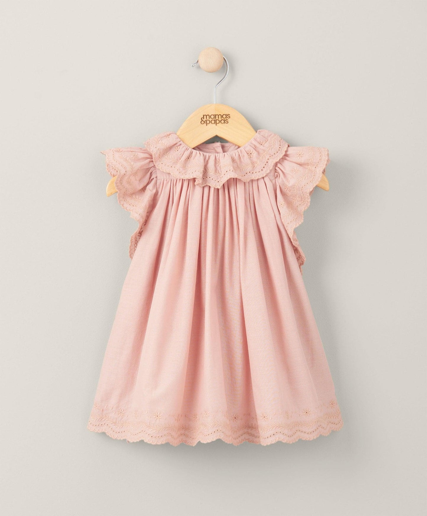 Mamas & Papas Broderie Frill Dress - Pink | Mamas & Papas, Babies, Nursing, Dress